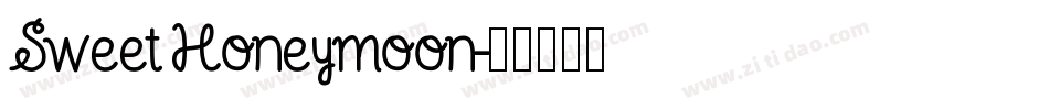 Sweet Honeymoon字体转换